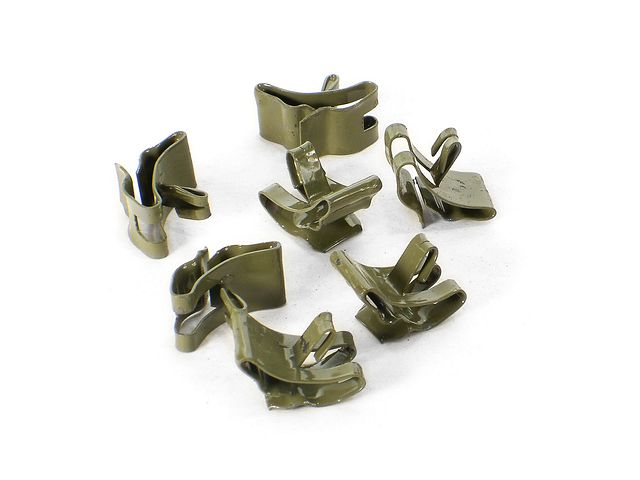 Product image (1955-1956-1957 Fuel & Brake Line Clip Set - Dual Exhaust & Powerpak)