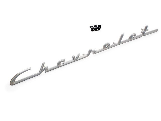 Product image (1955-1956 "chevrolet" Quarter Panel Script pair)