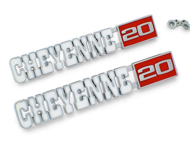 Product image (Emblem 1971-1972 'Cheyenne 20' Front Fender)