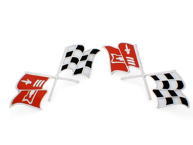 Product image (1957 Front Fender Fuel Injection (flags) Emblems)