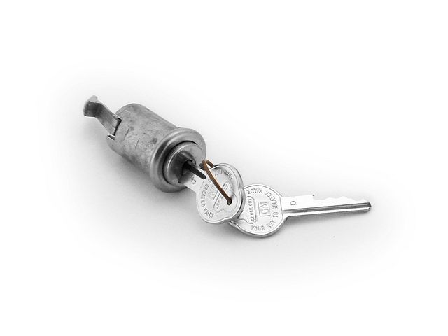 Product image (Lock 1967 Impala Glove Box Door with Keys)