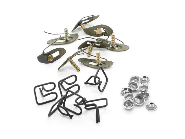 Product image (1955 Bel Air Front Fender Side Molding Clip Set)